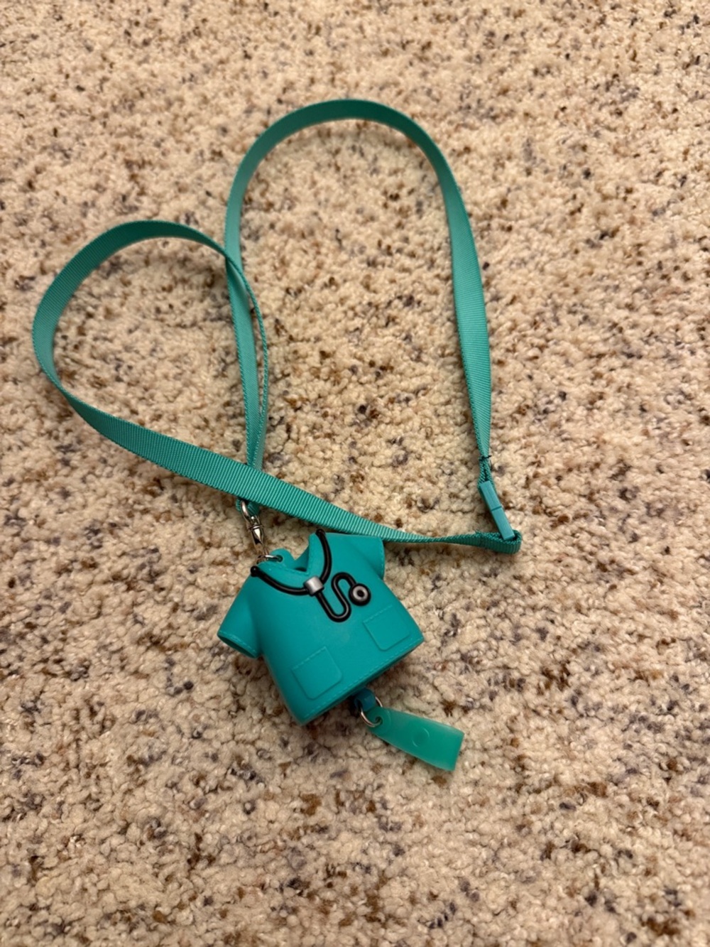 Bath & Body Works Teal Scrub Top Lanyard Badge Reel
